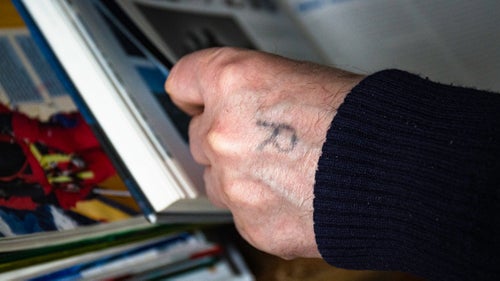 A close-up photo of a man's hand with an 