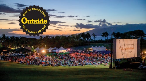 A screening at the Celestial Cinema in Wailea during the Maui Film Festival