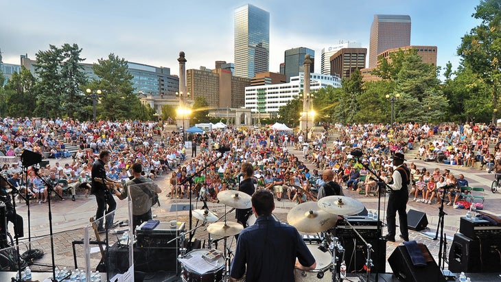 Denver’s Civic Center in concert mode