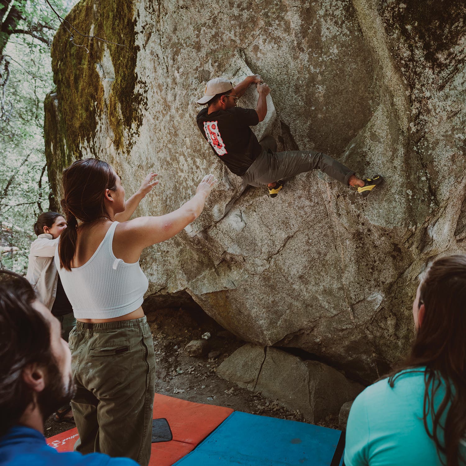 A session at Sentinel Boulders