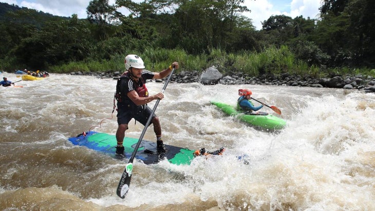Kayak, paddle, raft—a river trip down Costa Rica’s Pacuare is good fun. And Danielle Meyer of Coastline Travel likes to book clients in the riverfront, all-inclusive, 20-suite Pacuare Lodge. “The way to get to the property is by whitewater rafting, so you truly begin with adventure!” 