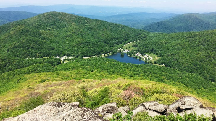 view from Sharp Top Mountain