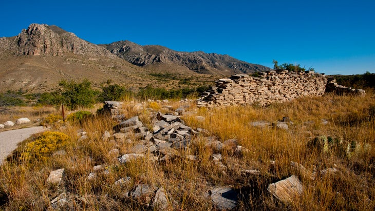 stagecoach station ruins at Guadalupe Mountains National Park, Texas