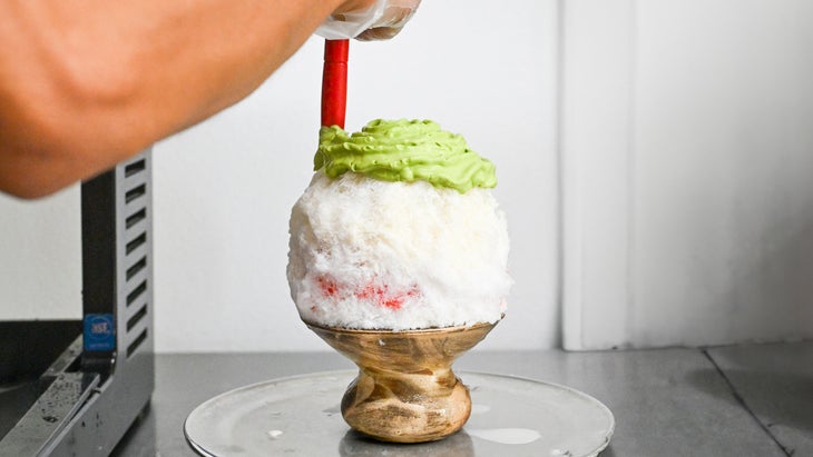 Shaved Ice being prepared at Koko