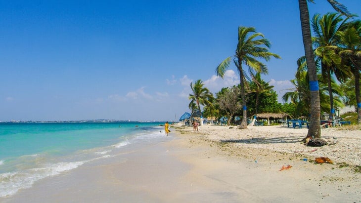 Tierra Bomba, a 15-minute boat ride from the Colombian capital of Cartagena, is an affordable Caribbean destination with a relaxed pace and soft white sands. 