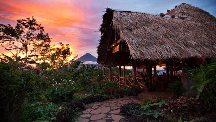 ”Totoro Eco-Lodge, in Nicaragua, has always been one of our favorites,” says Dominic Allen of Real Latin America. In addition to its laid-back vibe, it’s spectacuarly placed on Ometepe Island, with views out to the active Conception volcano. Allen recommends volcano hikes, rainforest excursions, tours of a chocolate farm, and sunset paddles in search of caiman. 