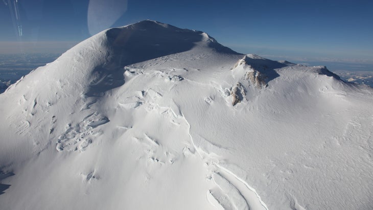 An aerial view of Denali National Park. 