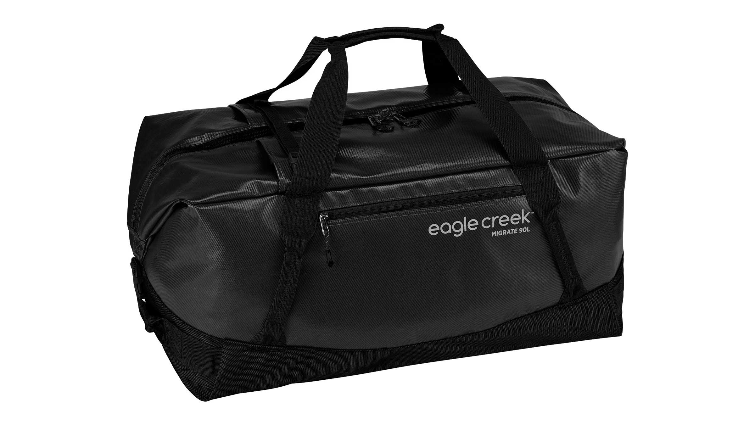 Eagle Creek Migrate, an affordable duffel bag, on white background