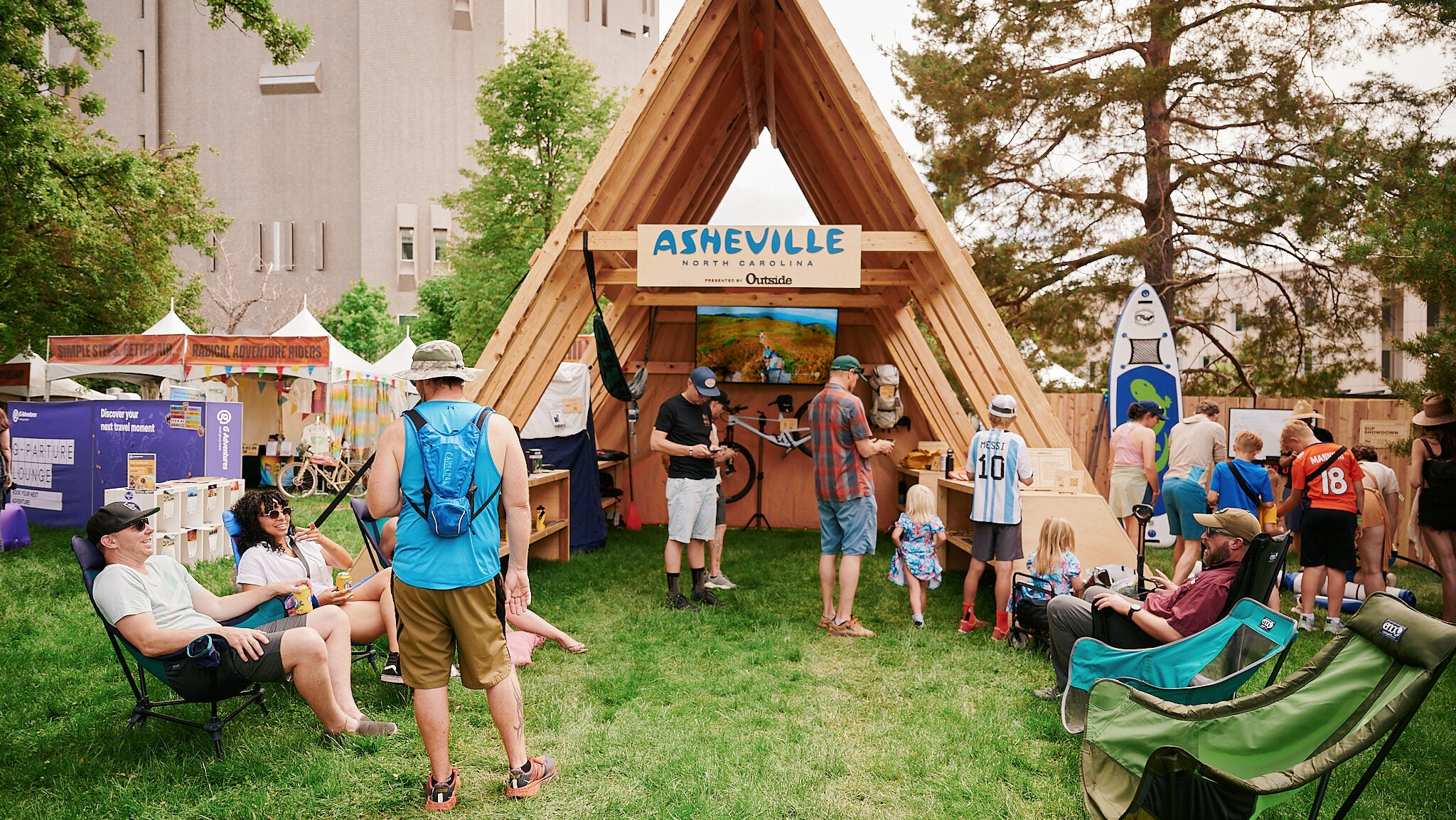 The Asheville booth at the ϳԹ Festival