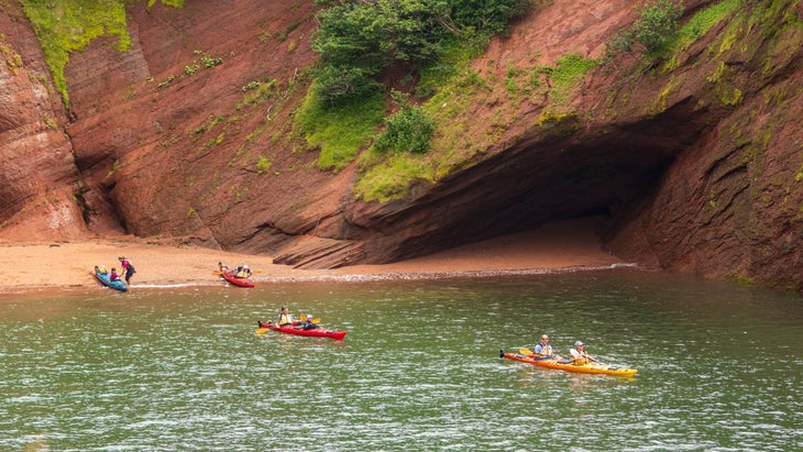 St. Martins Sea Caves in the Bay of Fundy, Fundy National Park