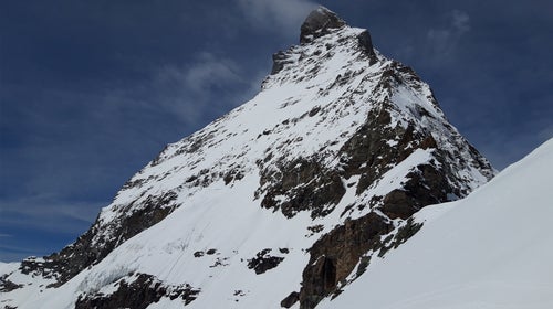 The East Face of the Matterhorn Sees a Rare Ski Descent