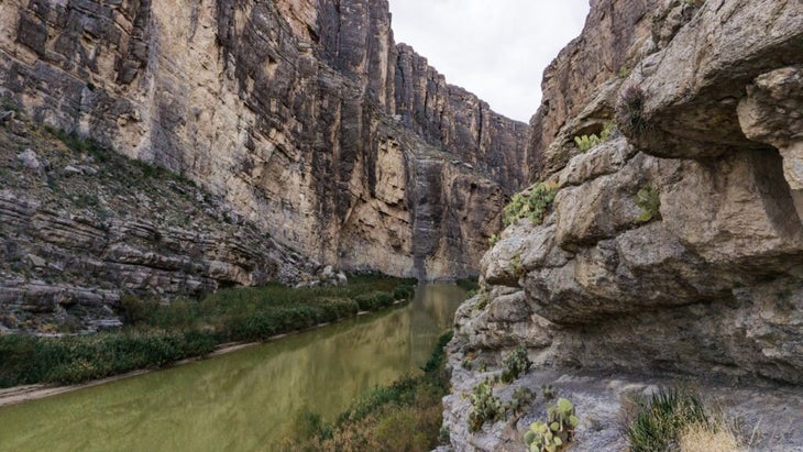 A view of the Rio Grande as it wends through Santa Elena Canyon in Texas’s Big Bend National Park