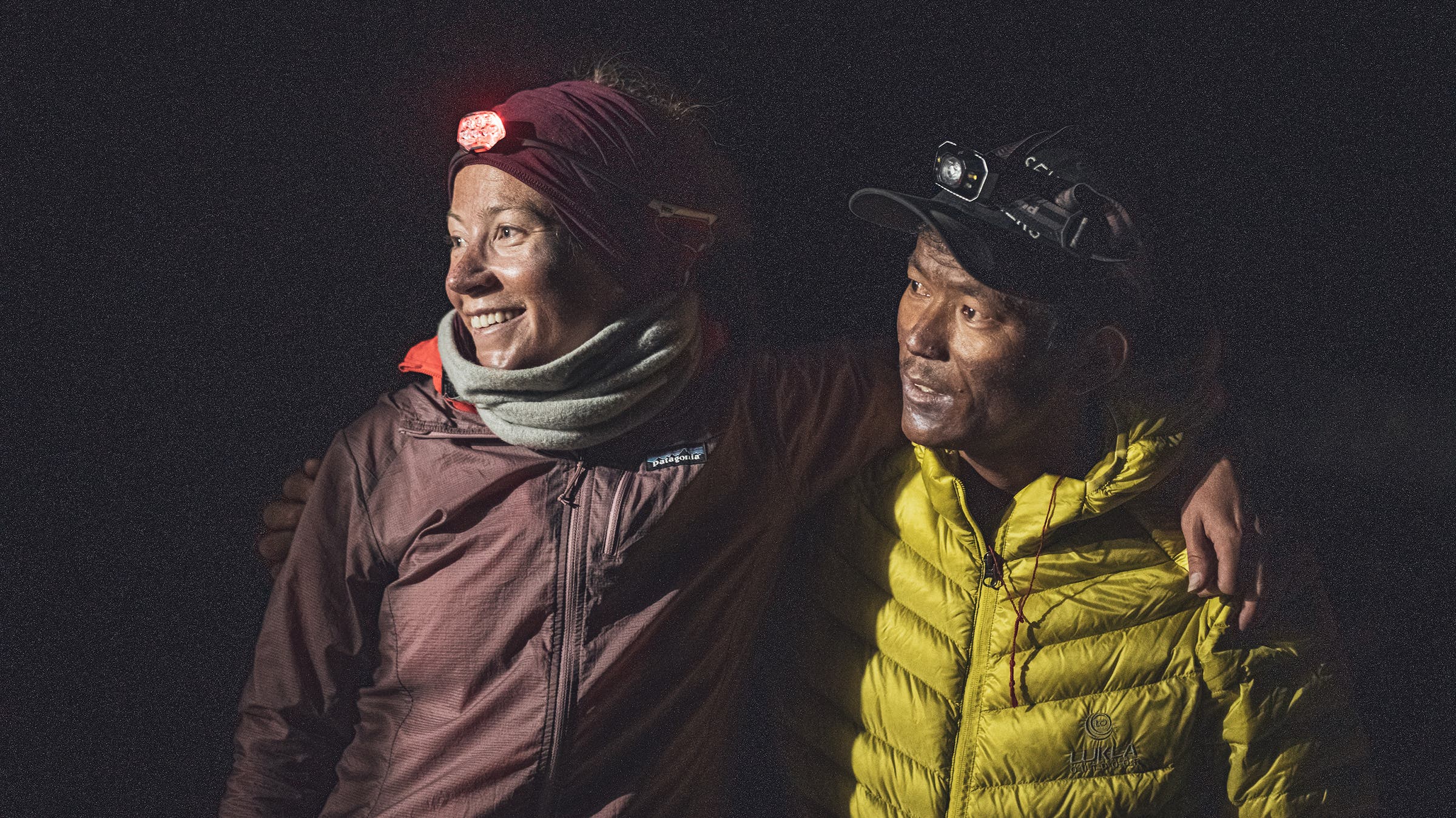 Tenjen “Lama” Sherpa (right) and Norwegian climber Kristin Harila
