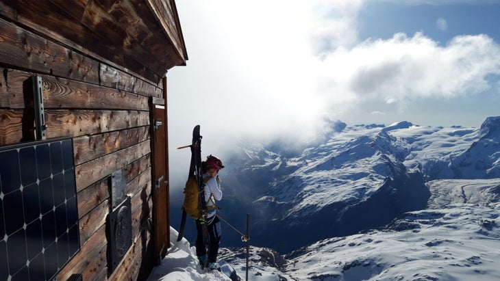 ski descent east face matterhorn