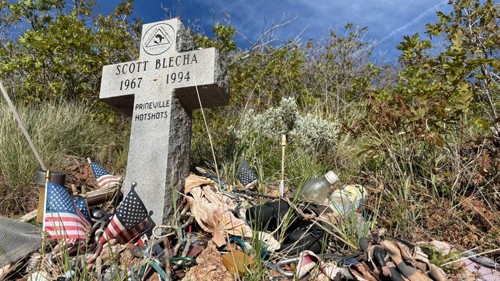 Scott Blecha memorial cross