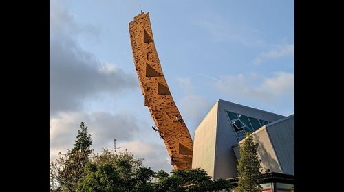 A photo of the Excalibur climbing spire at Klimcentrum Bjoeks