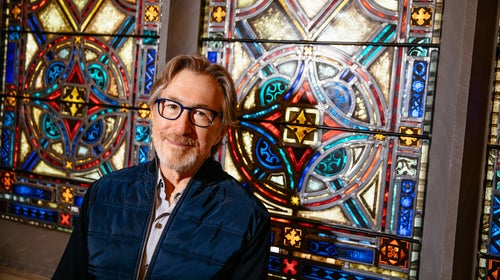 Katz inside Audible’s Innovation Cathedral in Newark, New Jersey