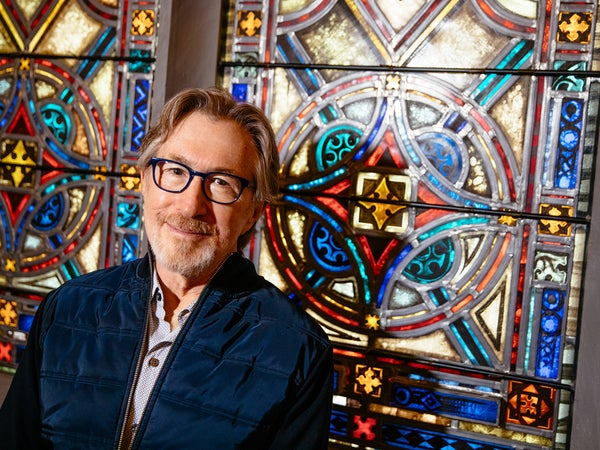 Katz inside Audible’s Innovation Cathedral in Newark, New Jersey