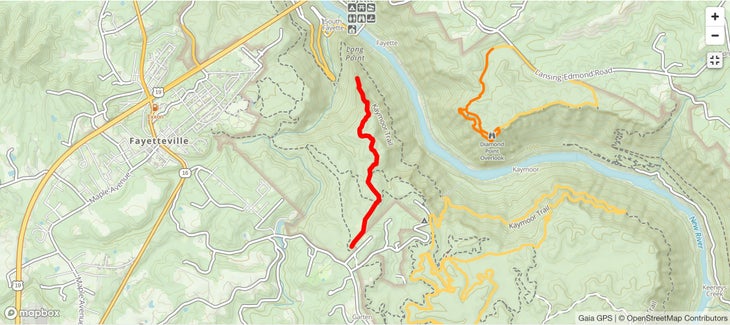 Long Point Hike map