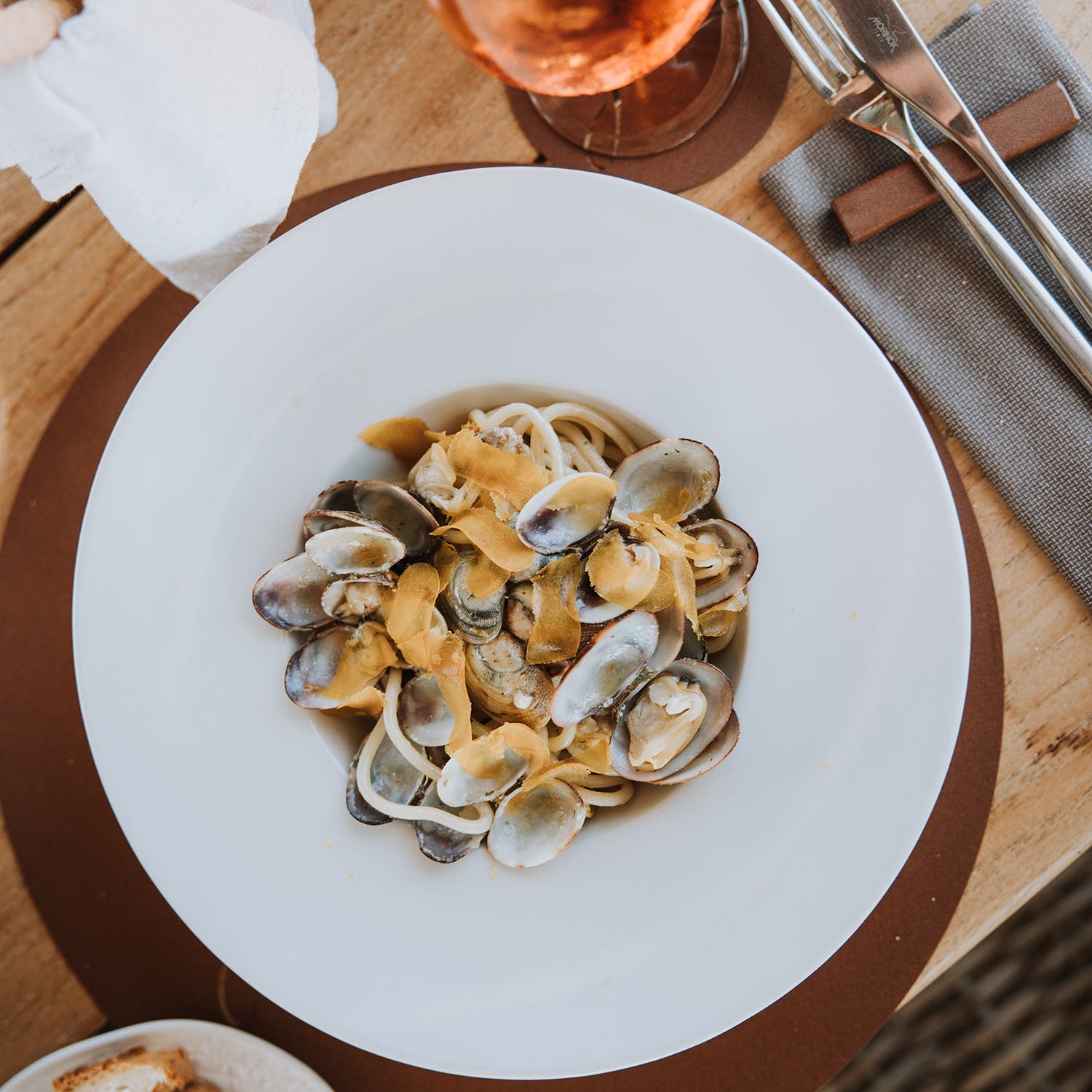 Lunch is served at the Vesper Beach Club in Capriccioli, Sardinia