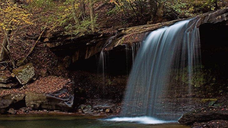 Claypool Falls, a waterfall in the New River Gorge National Park