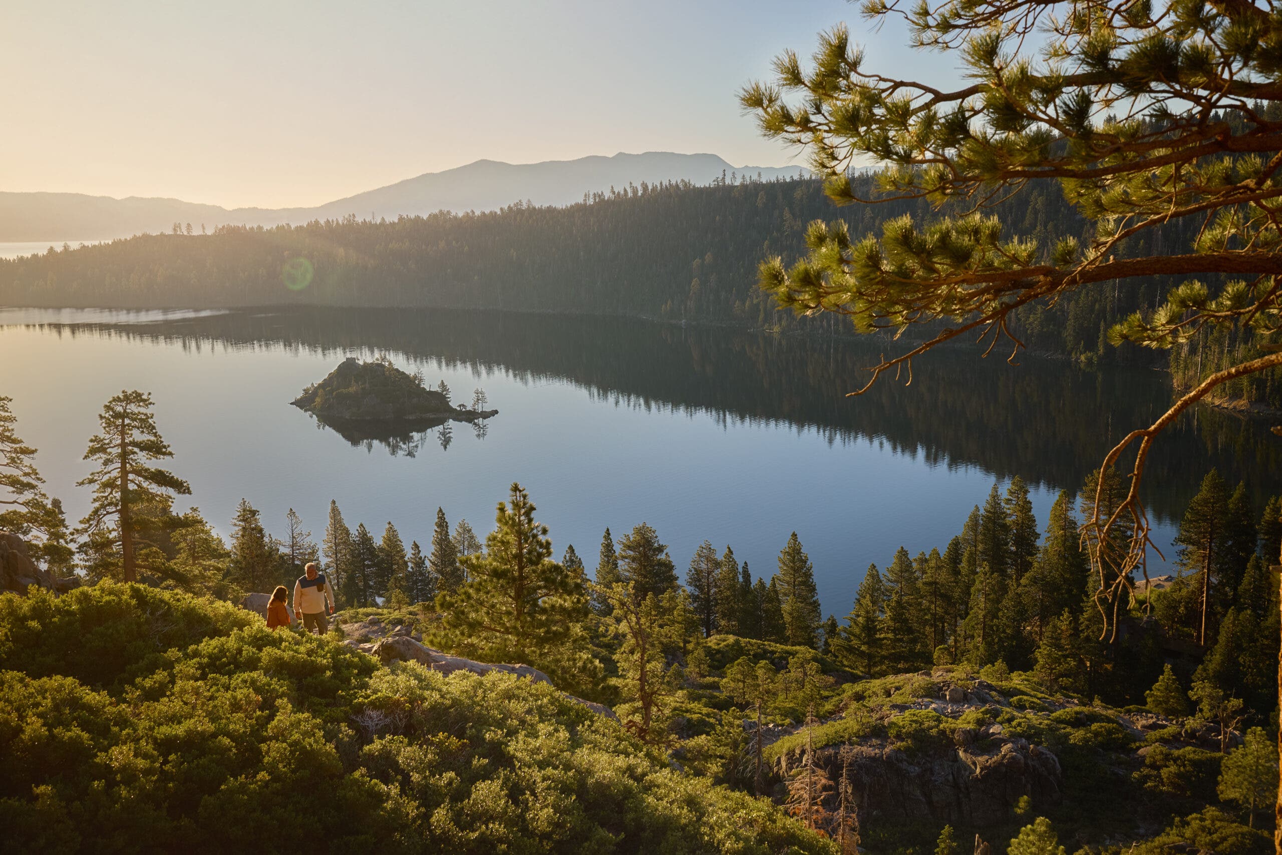 Hike the Vikingsholm Trail down to the Emerald Bay beaches.