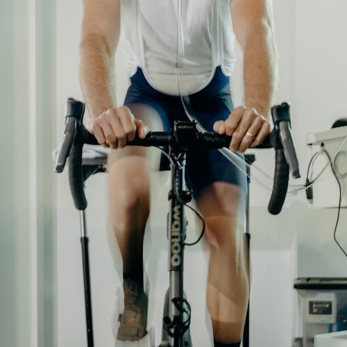 The author during his VO2 max test at 10Squared