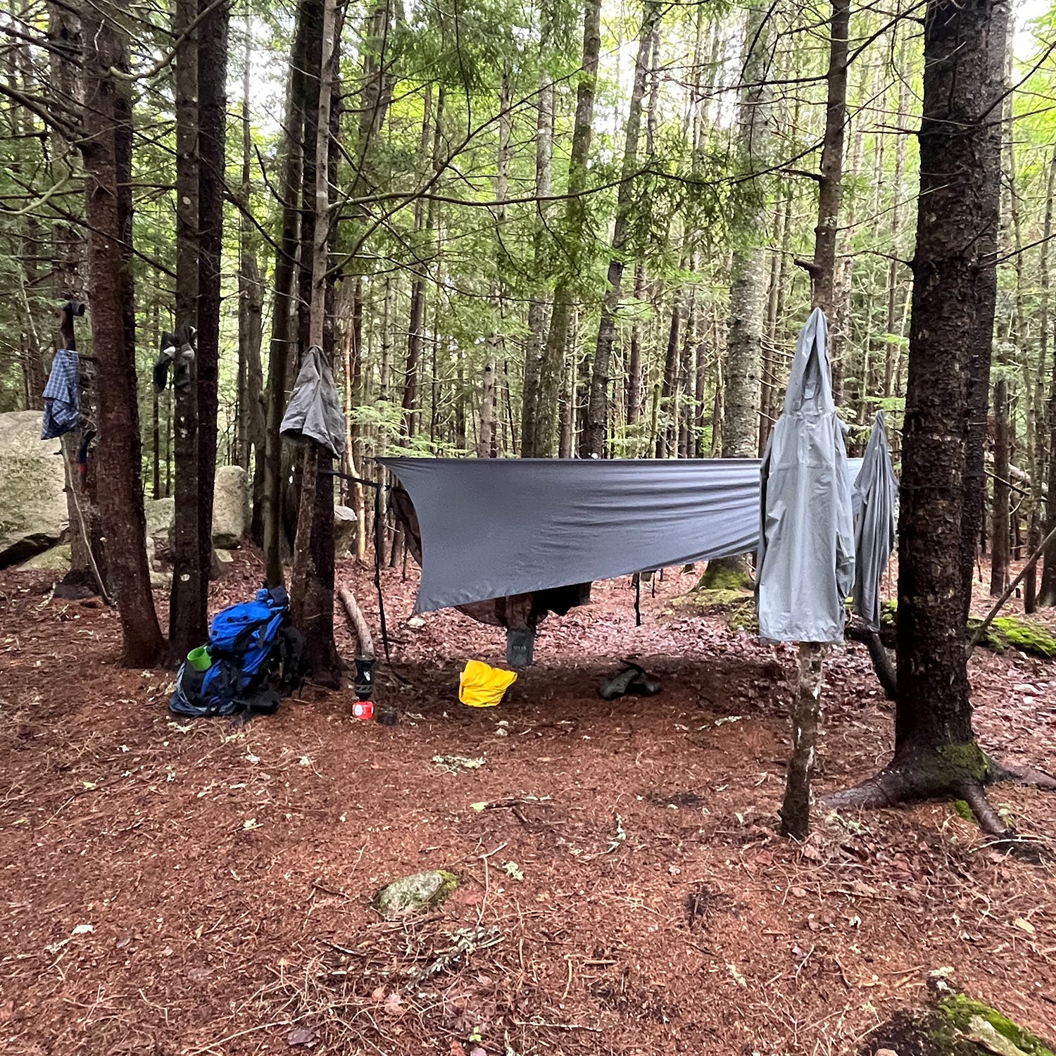 A typical no-frills campsite