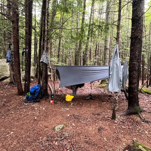 A typical no-frills campsite