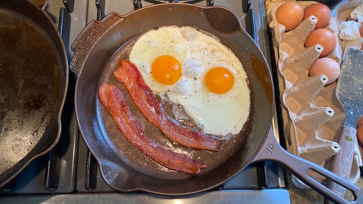 Yeti Cast Iron Skillet (with eggs and bacon)