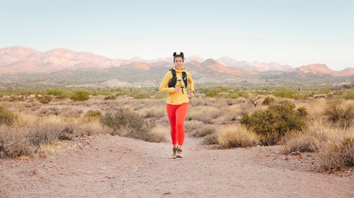 Callie Vinson Topo Athletic running