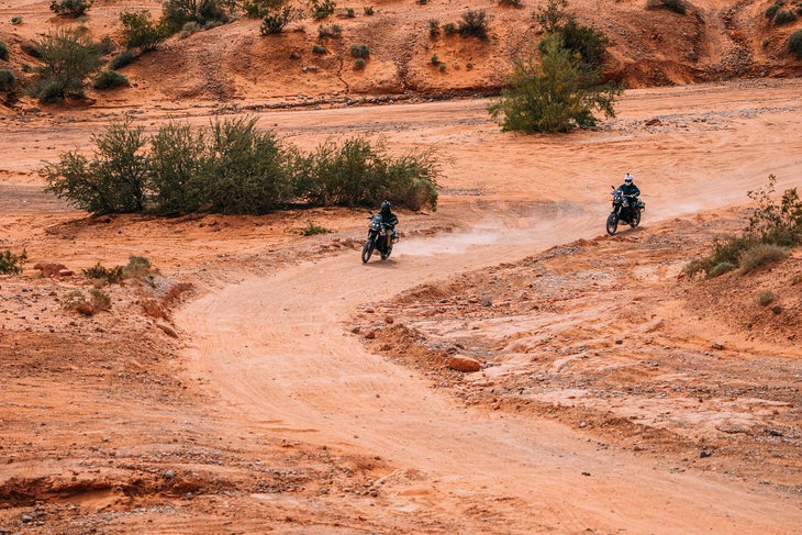 Riding bikes through the Mojave Desert