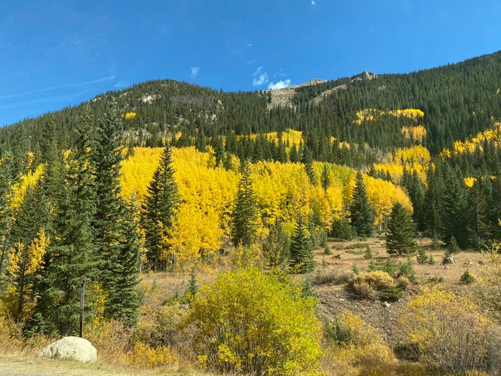 Fall hiking in Colorado. 