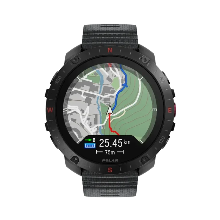 Polar Grit X2 Pro watch in mapping mode