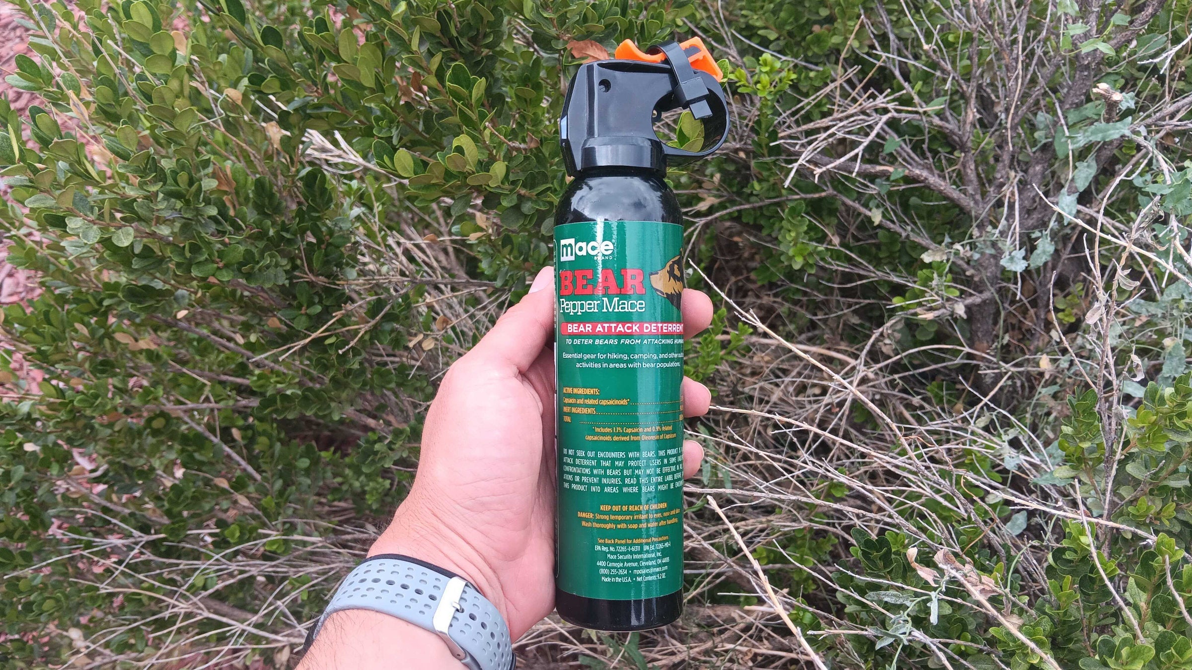 a can of bear spray