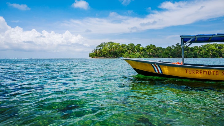 boat tour in Cahuita National Park in Limon Province