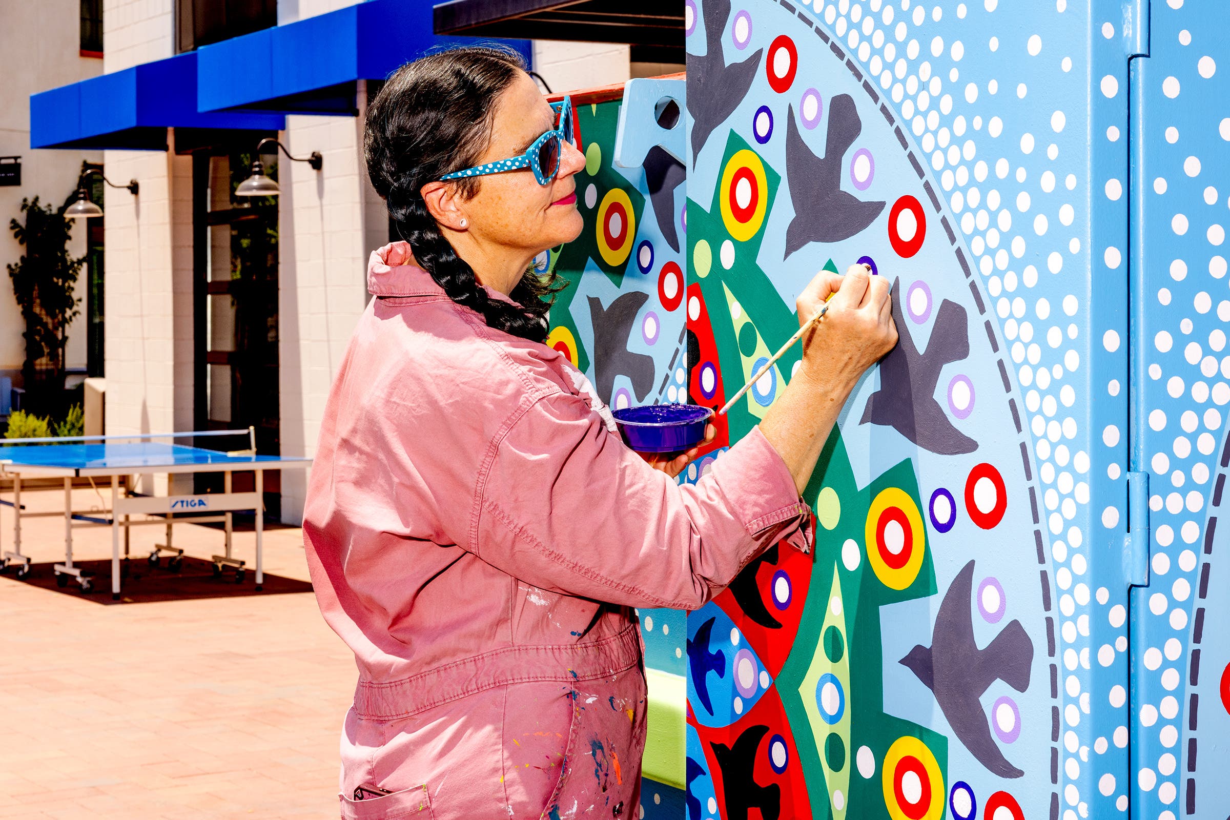 Kyllan Maney, a mural artist from Phoenix