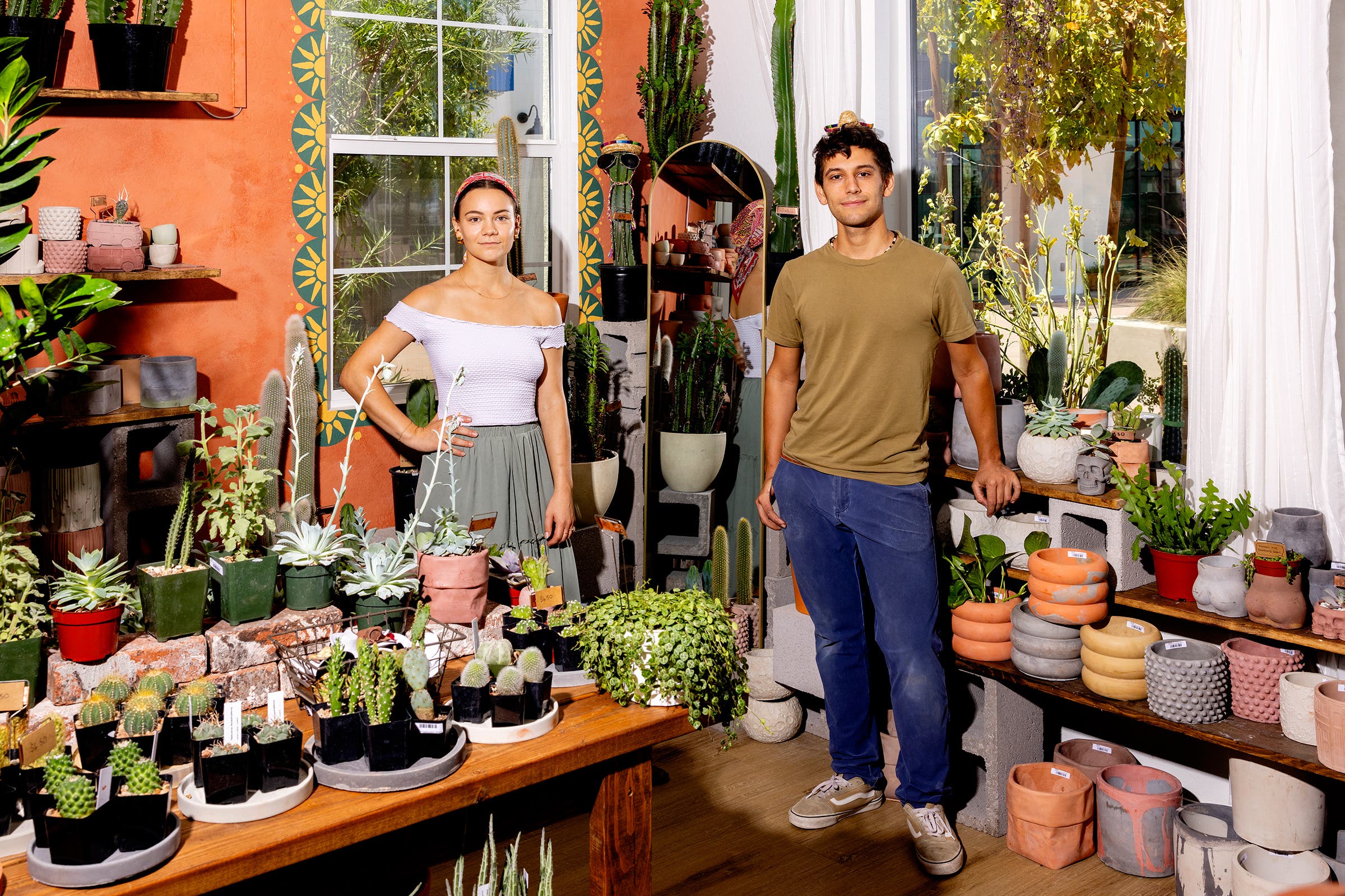 Leah Cretella (left) and Joe Adiletta, owners of Maricopa Botanicals