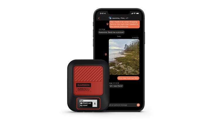 Garmin inReach Messenger Plus and phone