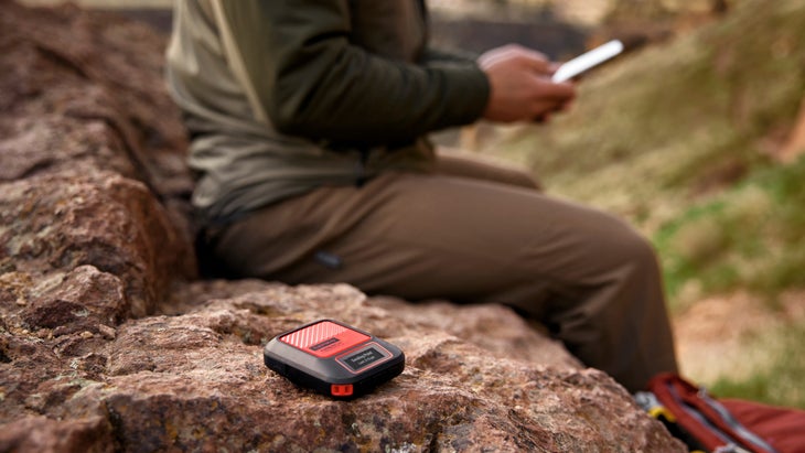 Garmin inReach Messenger Plus in use on a hike