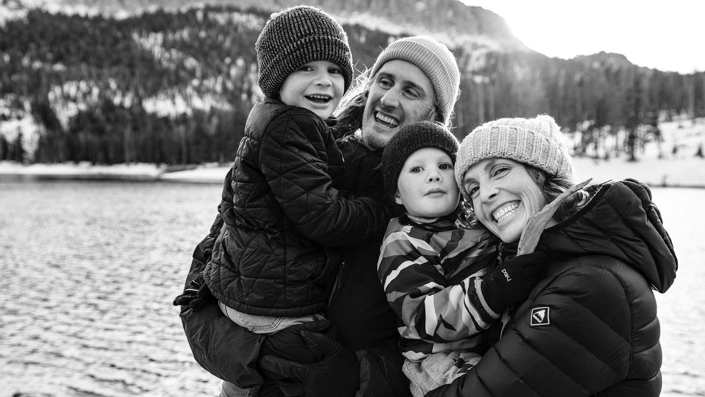 From left: Koa, Chris, Zeppelin, and Kimmy