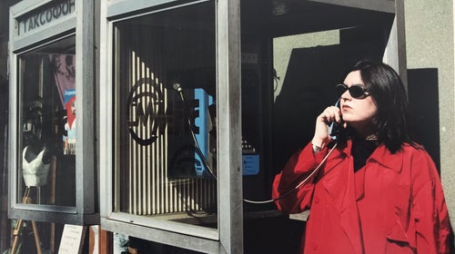 Singer in downtown Moscow in 1998