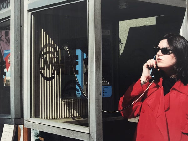 Singer in downtown Moscow in 1998