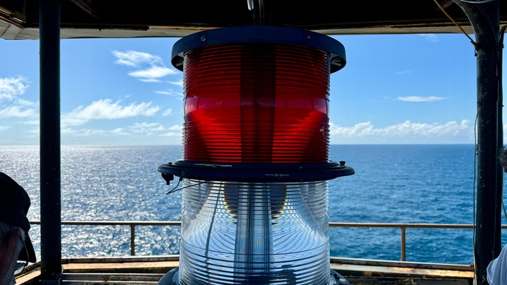 light in old lighthouse, North Carolina coast