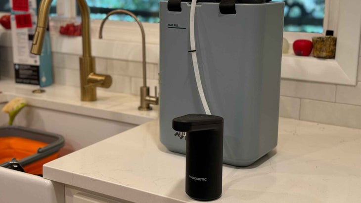 Dometic water jug and faucet