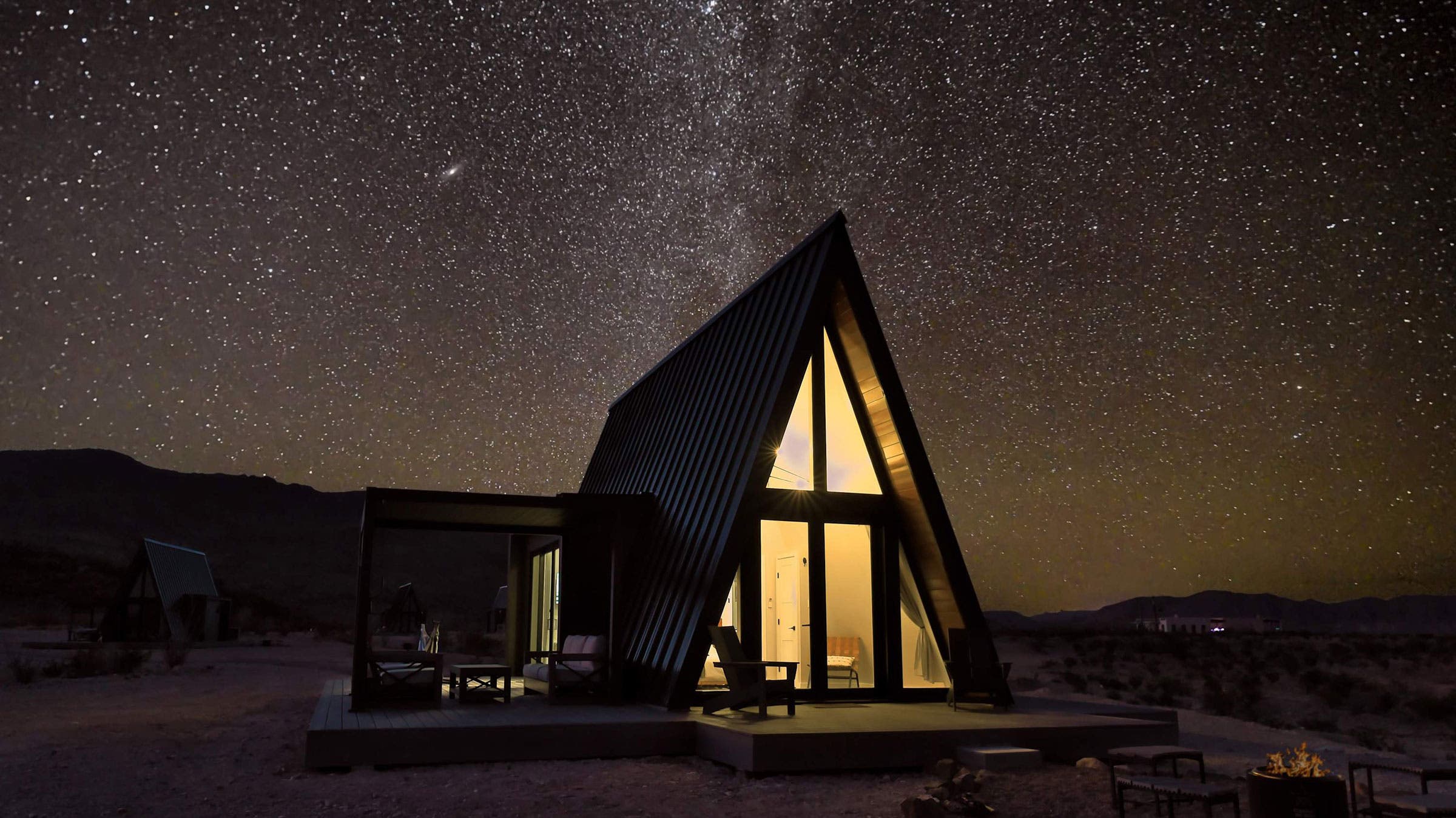Stardust Big Bend a-frame near big bend national park