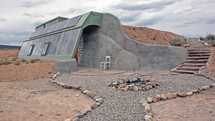 Taos Mesa Studio Earthship in new mexico