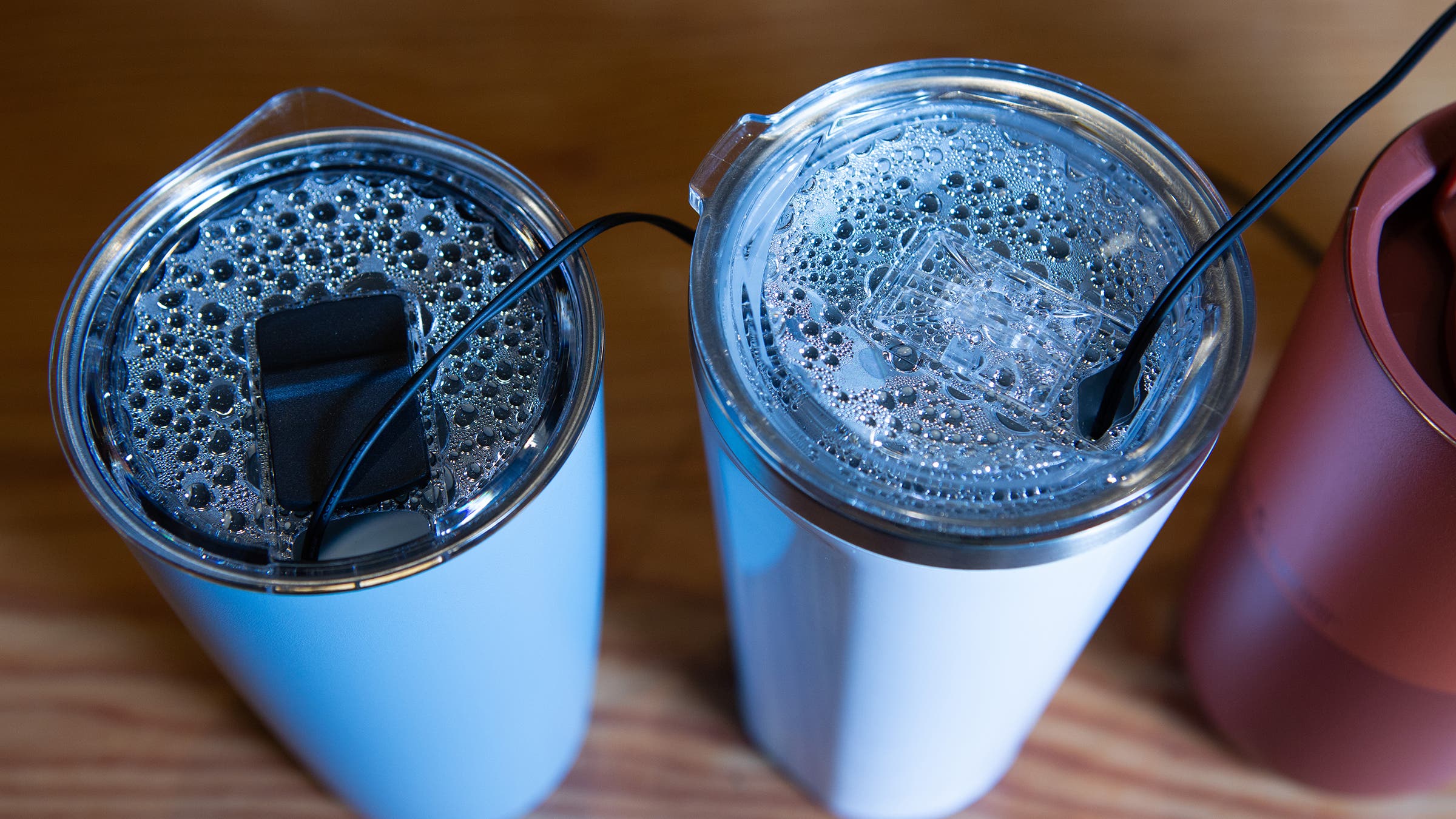 Temperature recording during tumbler test