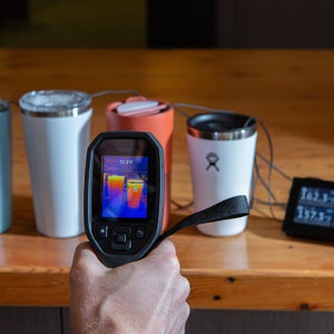 Heat retention testing with an infrared camera used to check for heat leaks.