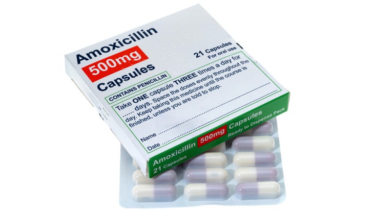 A box of amoxicillin